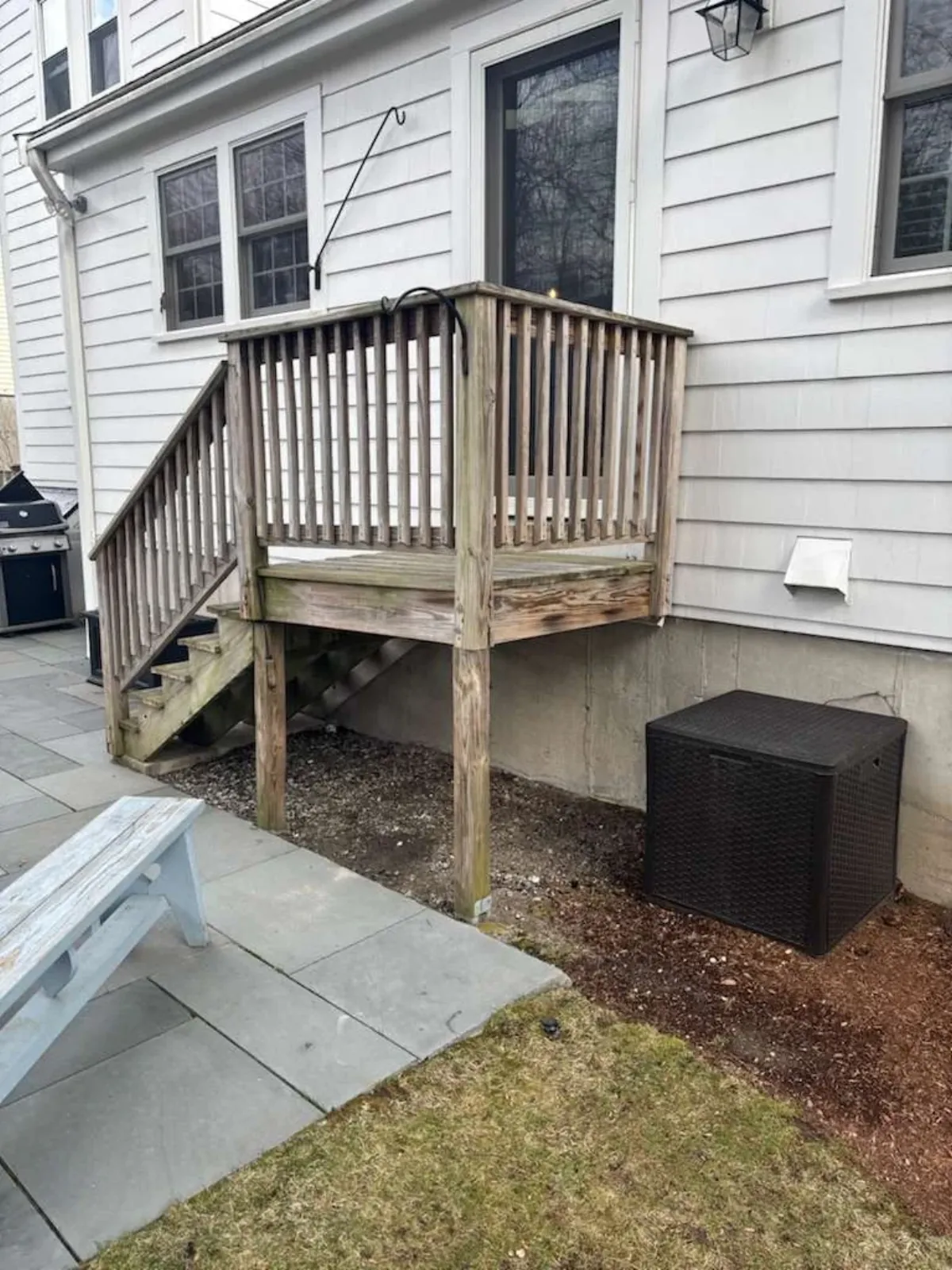 Deck after renovation — Lowell St, Wakefield MA