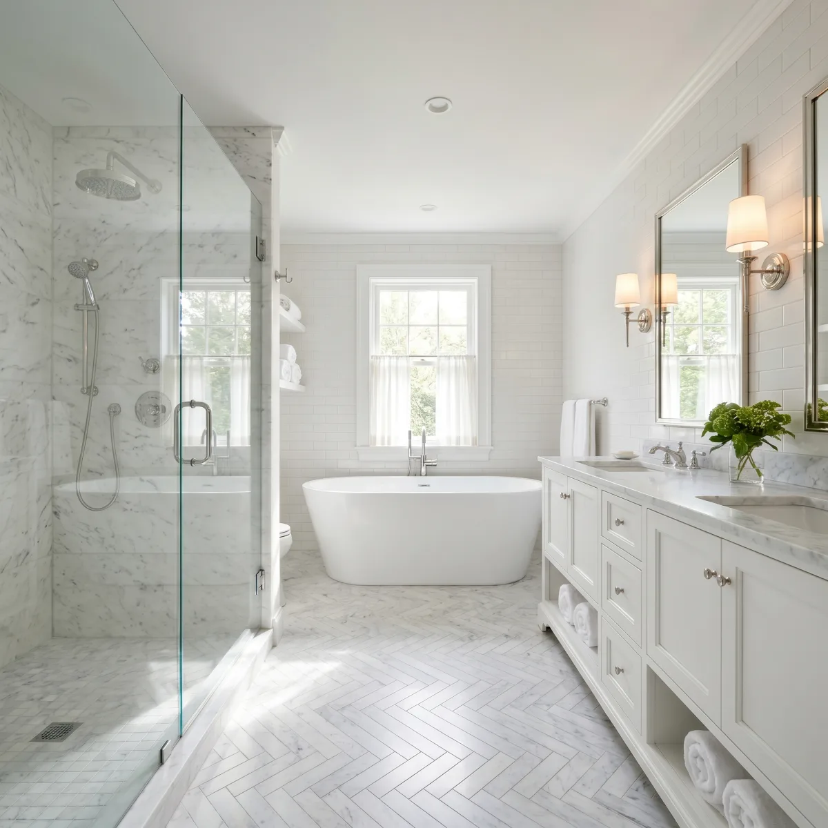 Spa-grade bathroom remodel — North Shore Massachusetts