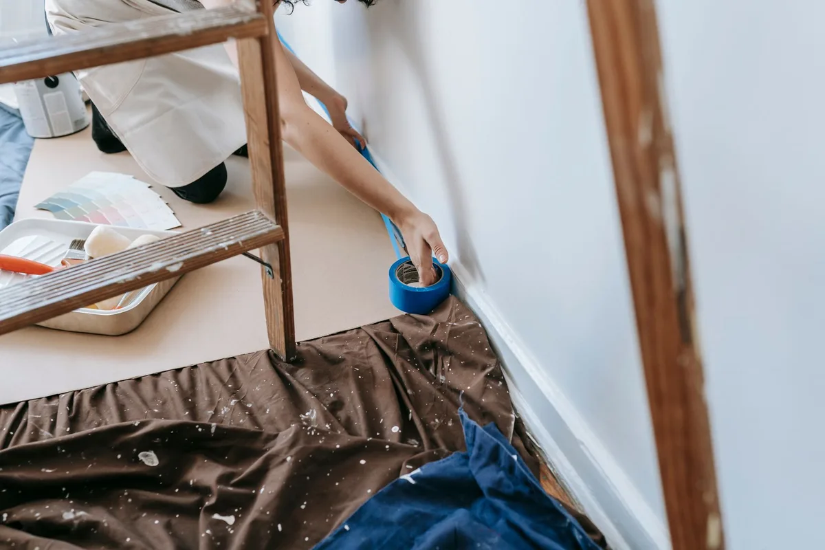 Painting exterior trim with a brush